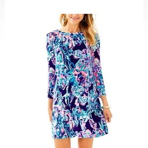 Women's Lilly Pulitzer Olive Dress Velour Small